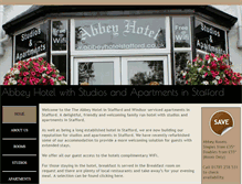 Tablet Screenshot of abbeyhotelstafford.co.uk